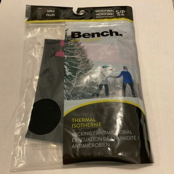 NWT Bench Girls Thermal Base Layer Black Underpants Size S  (5-6) - Picture 2 of 3